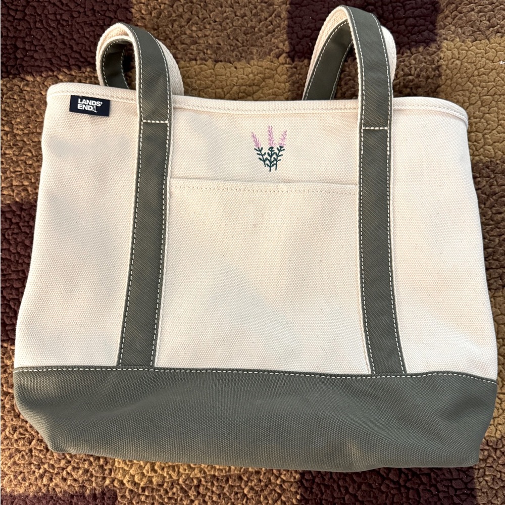 Medium Land’s End Zipper top Tote Bag